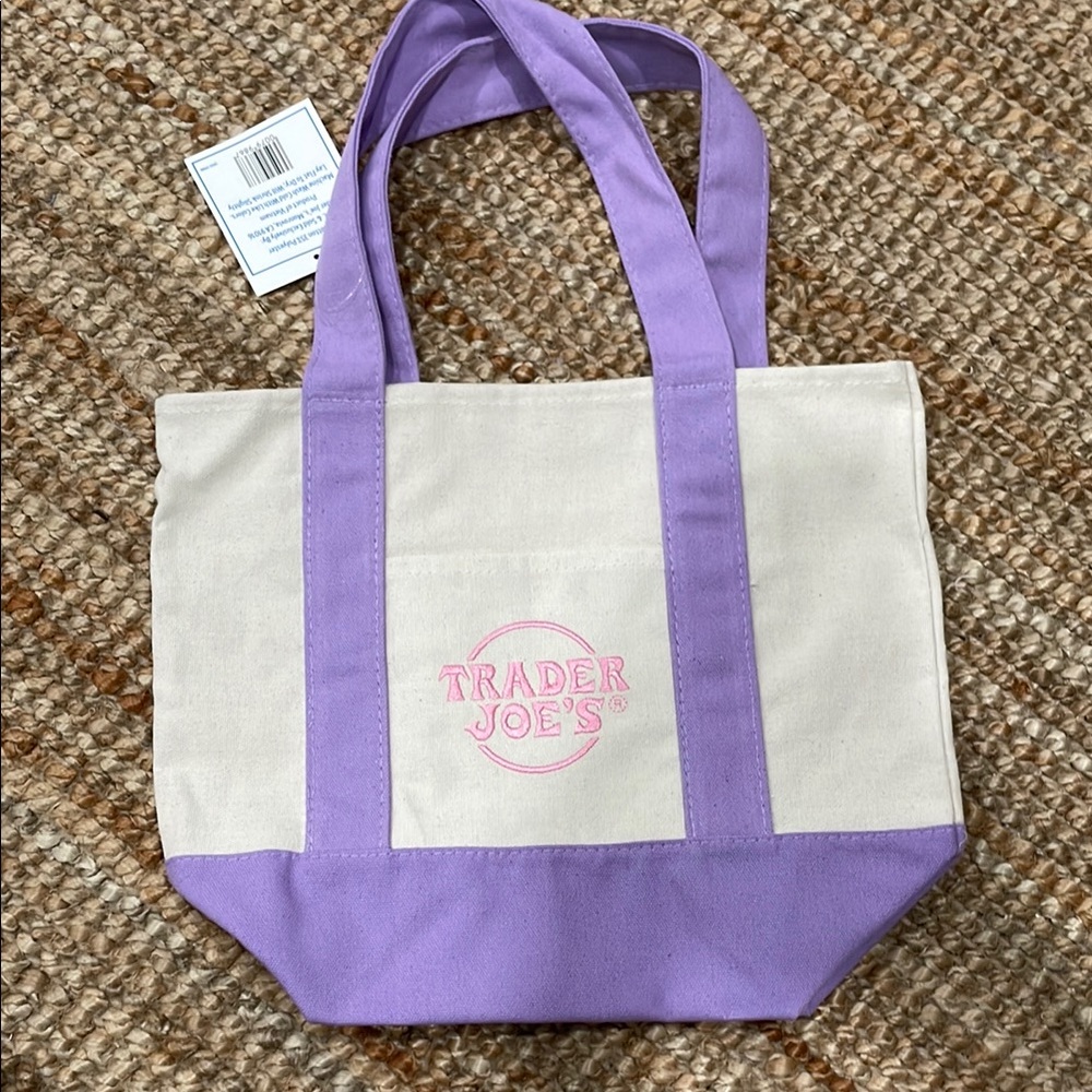 Trader joe’s pastel bag - purple